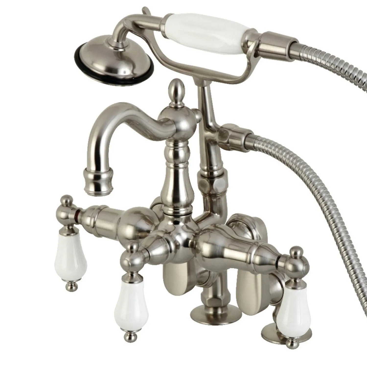 Hot CC6015TX-PVintage Clawfoot Tub Faucet with Hand Shower Tub Faucets