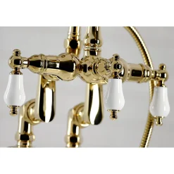 Hot CC6015TX-PVintage Clawfoot Tub Faucet with Hand Shower Tub Faucets