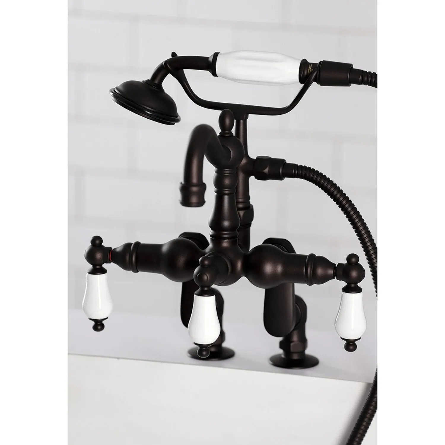 Hot CC6015TX-PVintage Clawfoot Tub Faucet with Hand Shower Tub Faucets