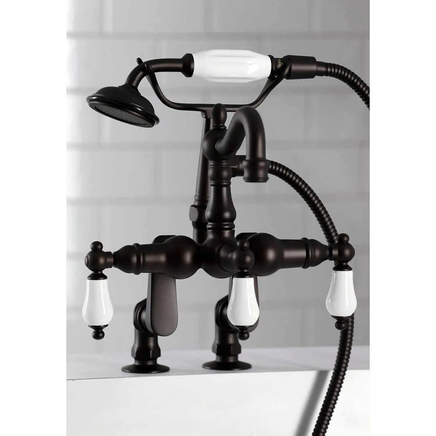 Hot CC6015TX-PVintage Clawfoot Tub Faucet with Hand Shower Tub Faucets