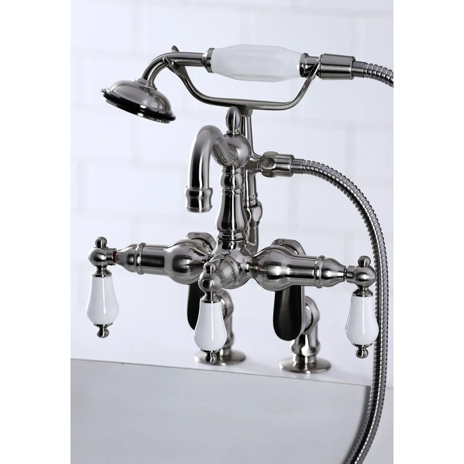Hot CC6015TX-PVintage Clawfoot Tub Faucet with Hand Shower Tub Faucets