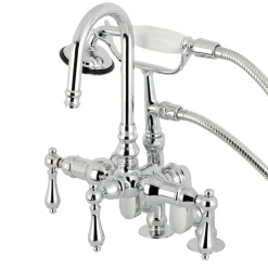 Clearance CC613TX-P Vintage Clawfoot 12.5" x 10" x 8.25" Tub Faucet with Hand Shower Tub Faucets