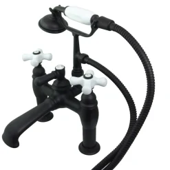 Online CC611TX-P Vintage 7-Inch Deck Mount Tub Faucet with Hand Shower Tub Faucets