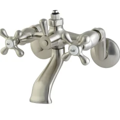 Outlet CC2661 Vintage Wall Mount Tub Faucet with Riser Adapter Tub Faucets
