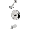 Celebrity Tub and Shower Faucet with Octagonal Crystal Knob Tub & Shower Sets