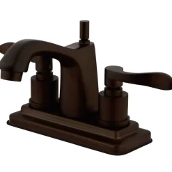 Online 4" Centerset Bathroom Faucet with Brass Pop-Up 4" Center Set