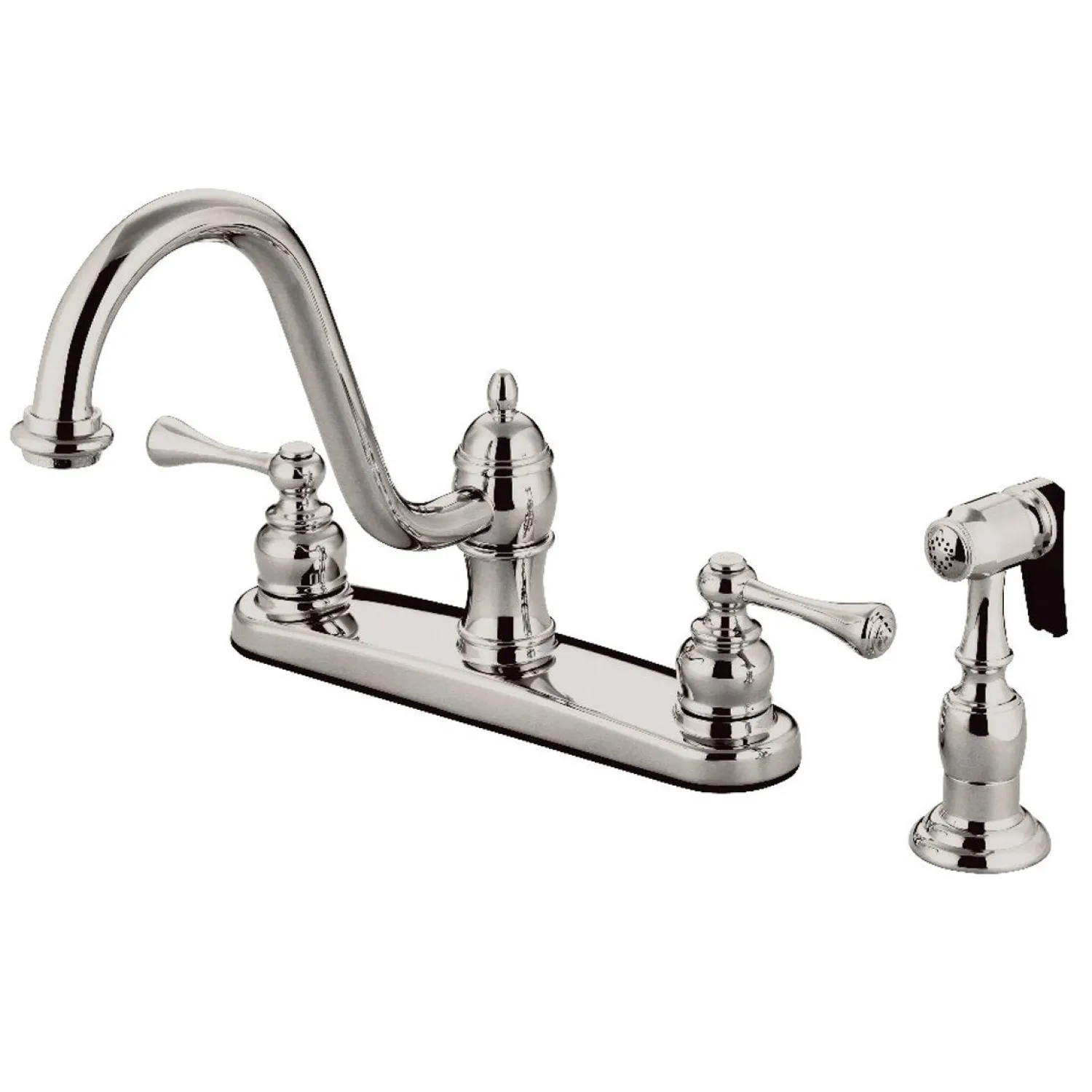 Discount 8" Centerset Kitchen Faucet with Side Sprayer Faucets With Side Spray