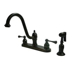 Discount 8" Centerset Kitchen Faucet with Side Sprayer Faucets With Side Spray