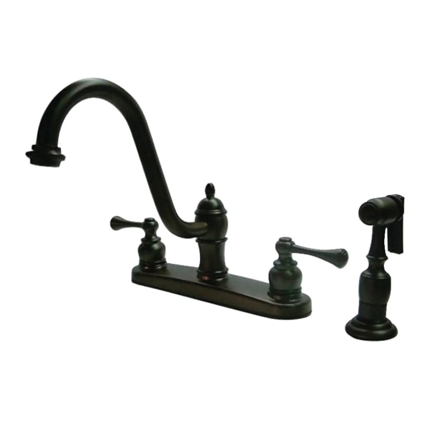 Discount 8" Centerset Kitchen Faucet with Side Sprayer Faucets With Side Spray
