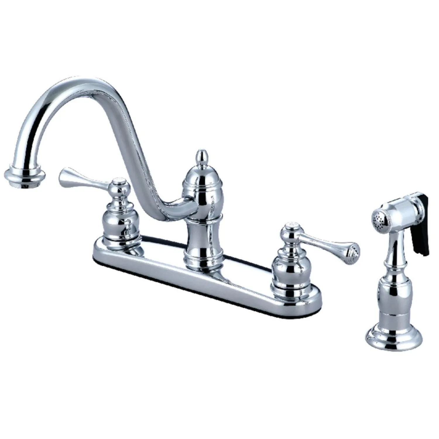 Discount 8" Centerset Kitchen Faucet with Side Sprayer Faucets With Side Spray