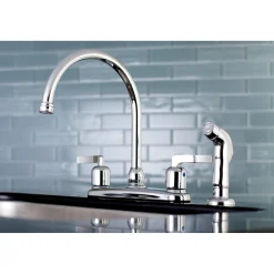 New Centurion Centerset 4-Hole Kitchen Faucet Faucets With Side Spray