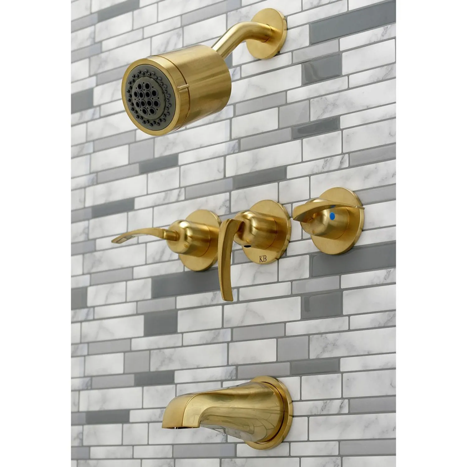 Clearance Centurion Three-Handle Tub and Shower Faucet Tub & Shower Sets