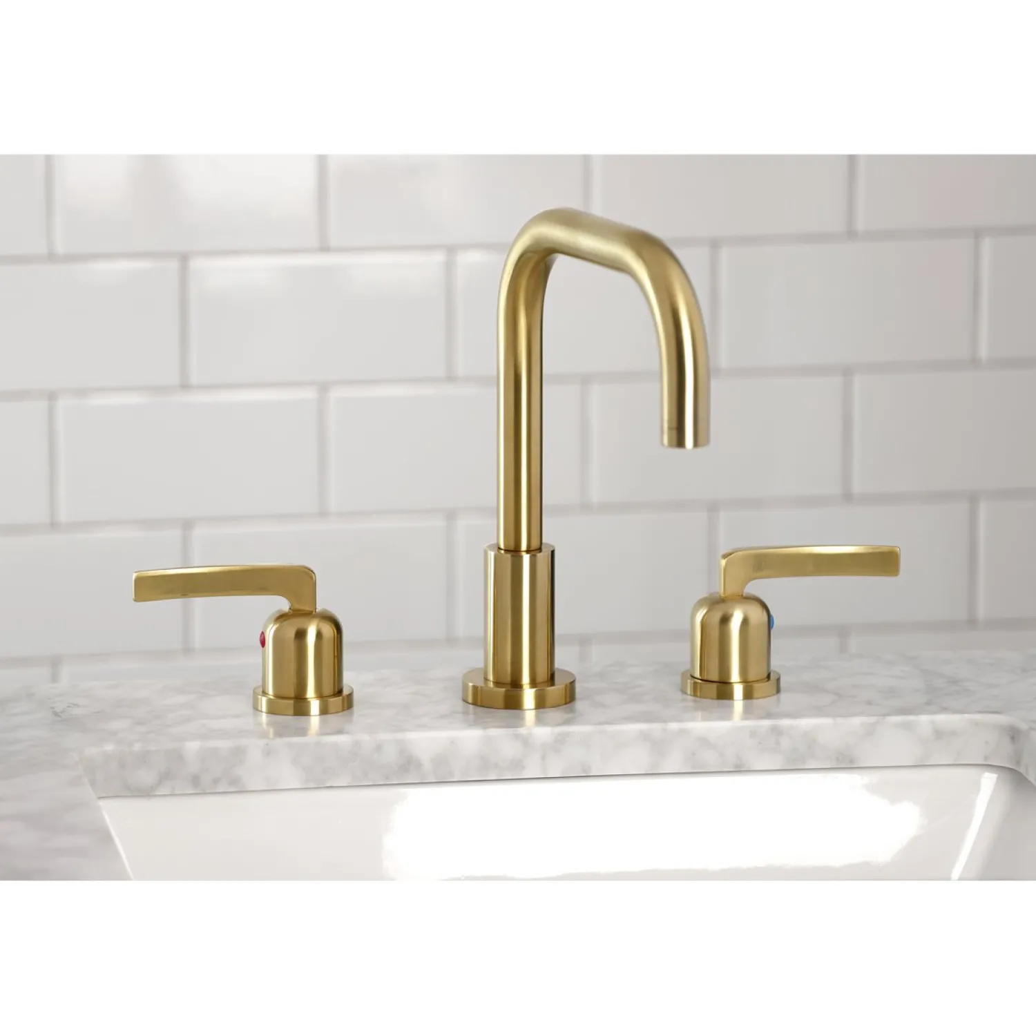 Centurion Widespread Bathroom Faucet with Brass Pop-Up 8" Widespread