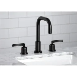 Centurion Widespread Bathroom Faucet with Brass Pop-Up 8