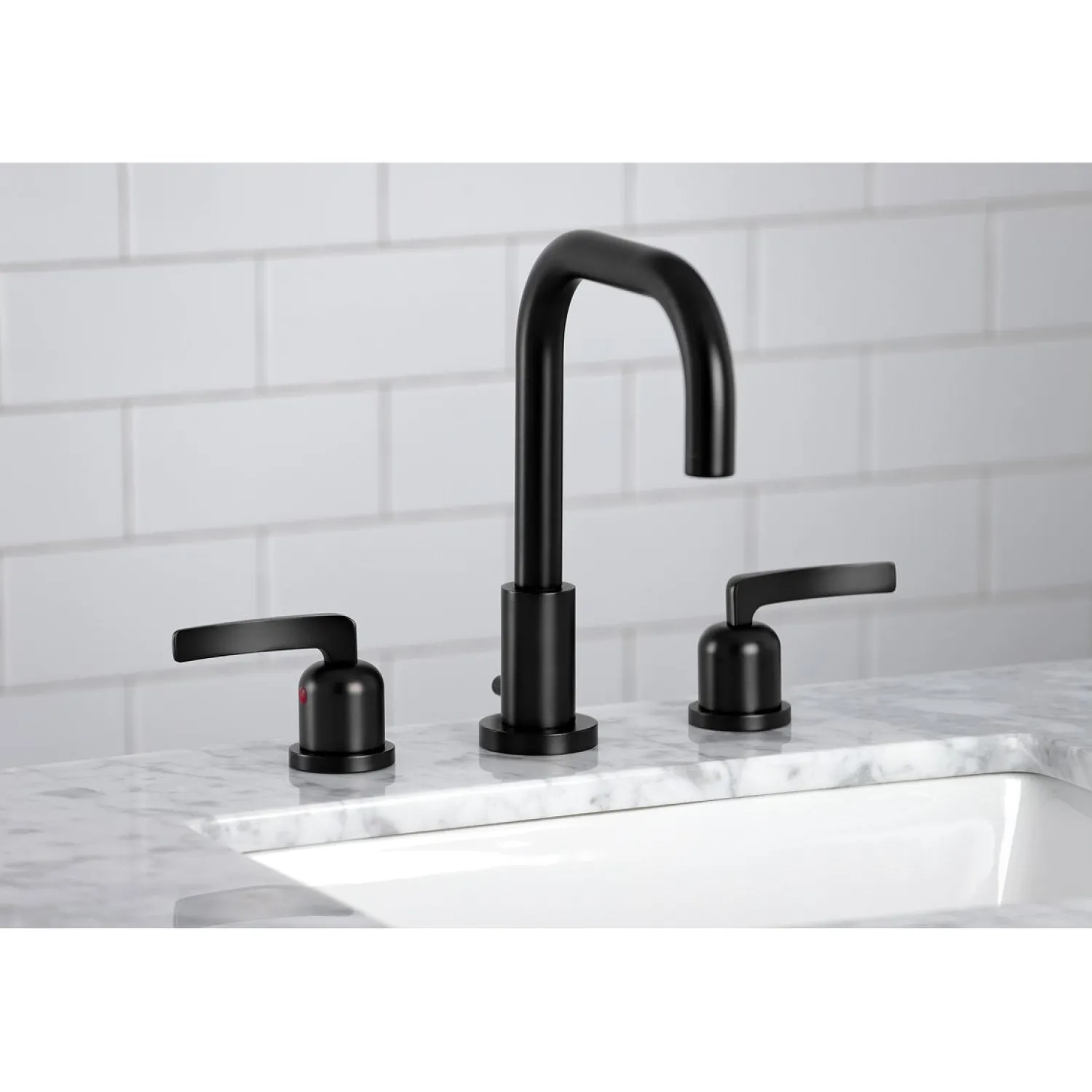Centurion Widespread Bathroom Faucet with Brass Pop-Up 8" Widespread