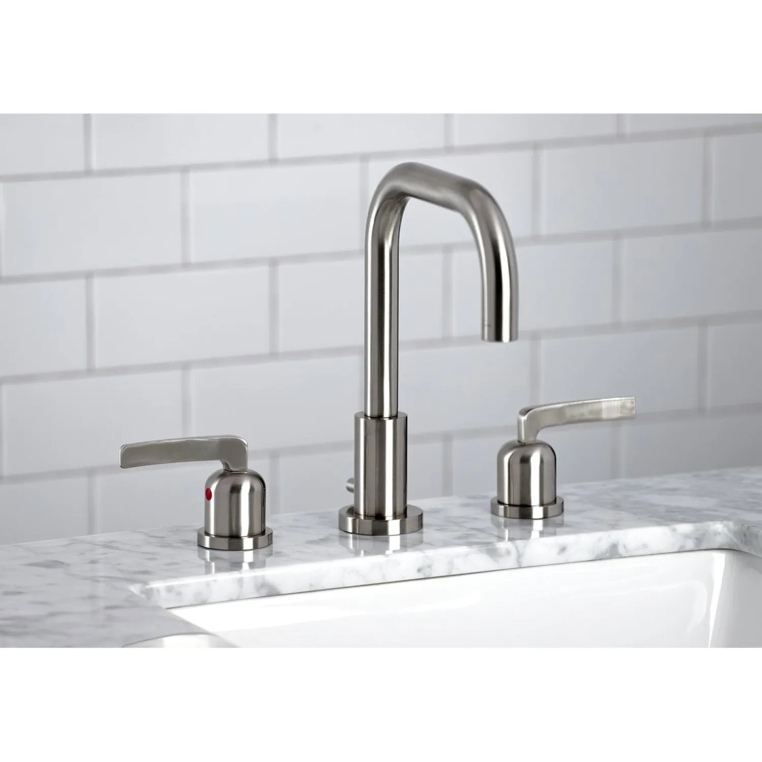 Centurion Widespread Bathroom Faucet with Brass Pop-Up 8" Widespread