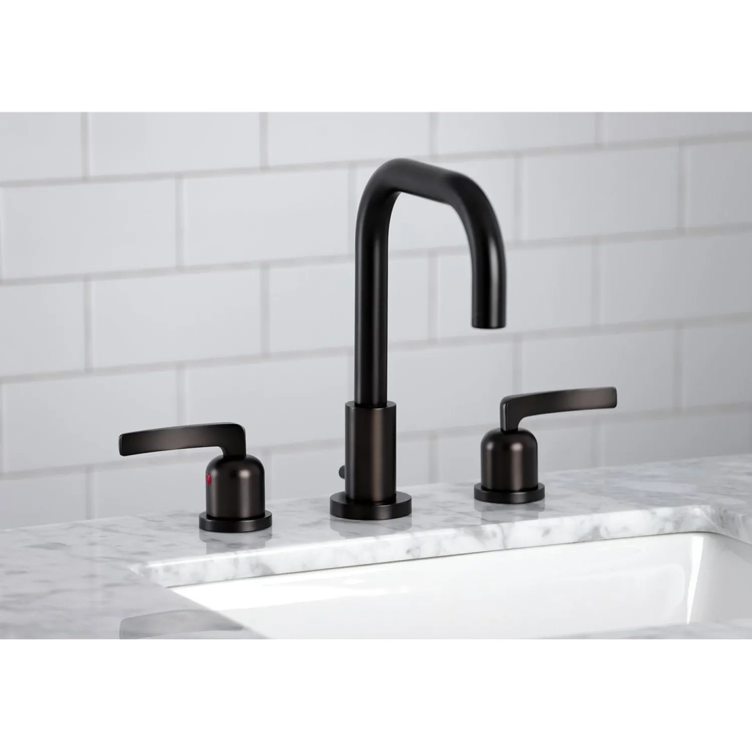 Centurion Widespread Bathroom Faucet with Brass Pop-Up 8" Widespread