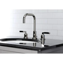 Centurion Widespread Bathroom Faucet with Brass Pop-Up 8