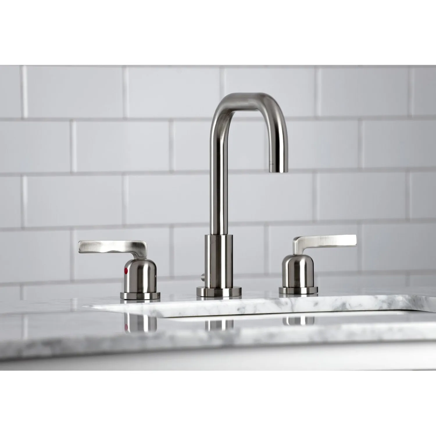 Centurion Widespread Bathroom Faucet with Brass Pop-Up 8" Widespread
