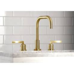 Centurion Widespread Bathroom Faucet with Brass Pop-Up 8