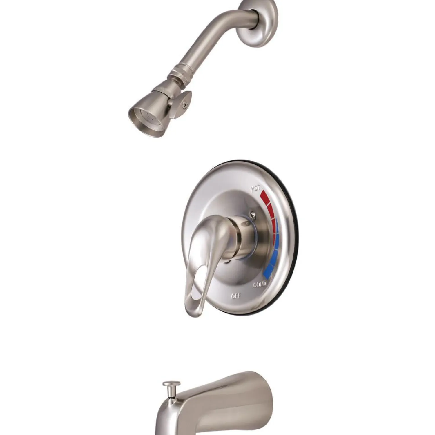 Best Chatham Single Handle Satin Nickel Tub and Shower Faucet Tub & Shower Sets