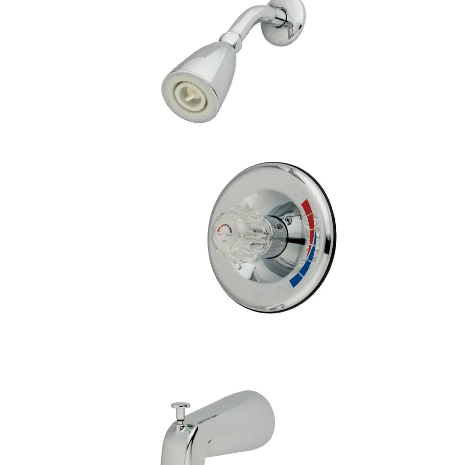 Sale Chatham Single Handle Tub and Shower Faucet in Polished Chrome Tub & Shower Sets