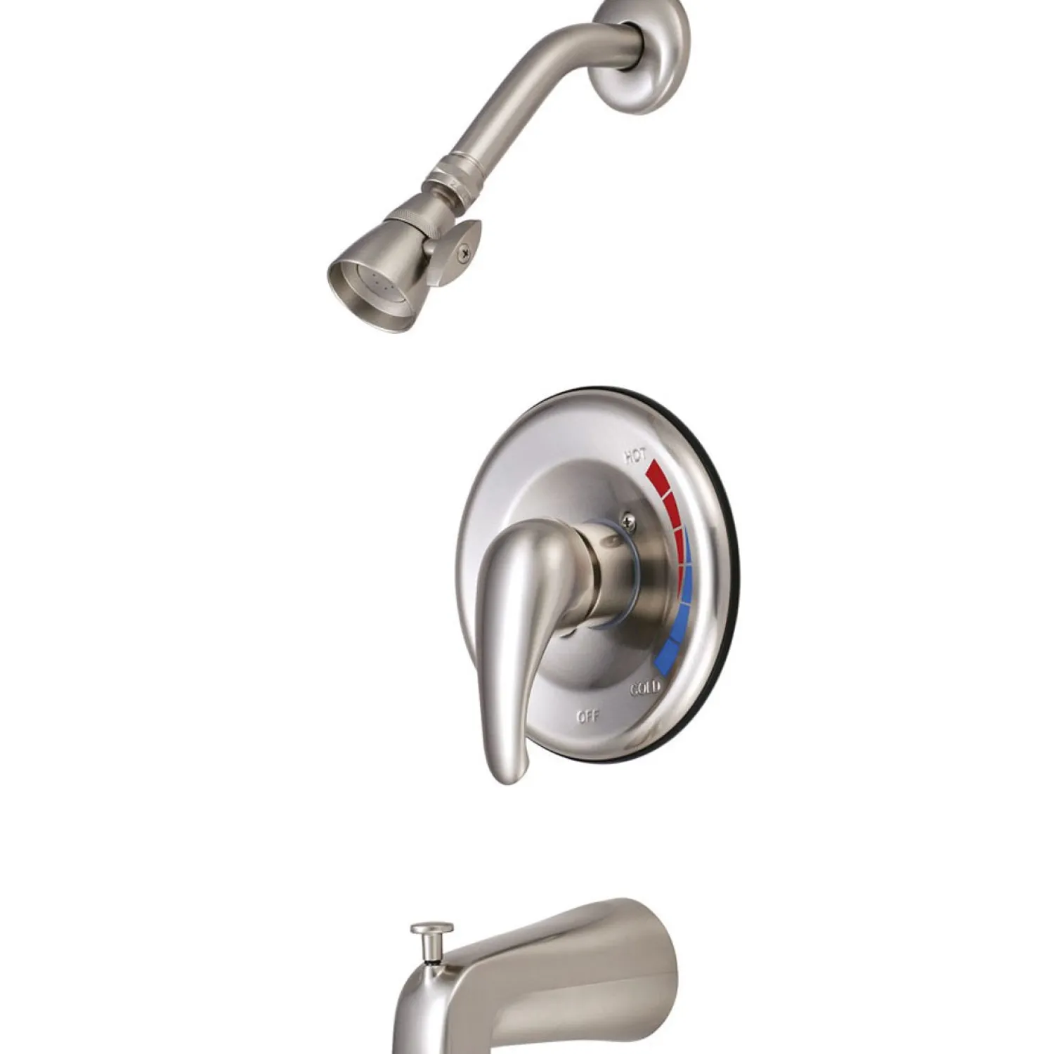 New Chatham Single Handle Tub and Shower Faucet in Satin Nickel Tub & Shower Sets