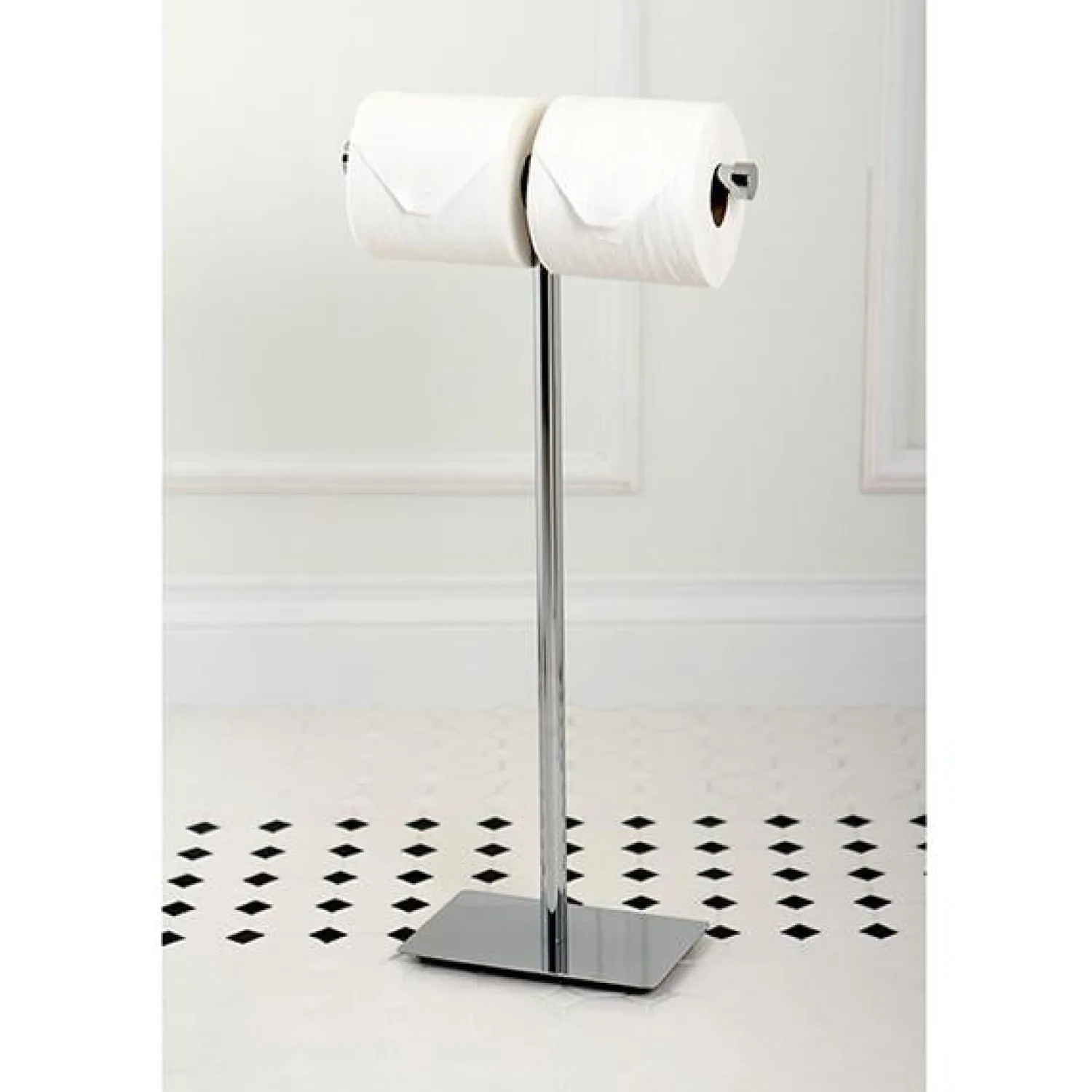 Best Claremont Freestanding Double Toilet Paper Stand Toilet Paper Holders