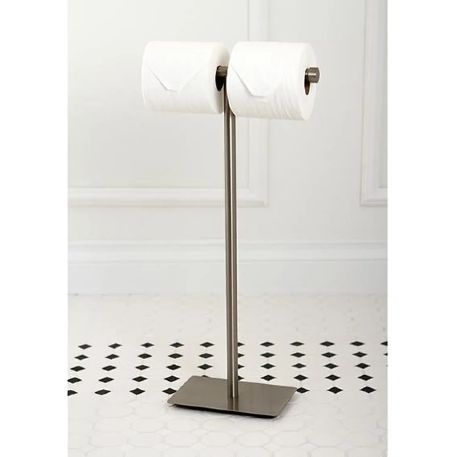 Best Claremont Freestanding Double Toilet Paper Stand Toilet Paper Holders