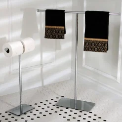 Best Claremont Freestanding Double Toilet Paper Stand Toilet Paper Holders
