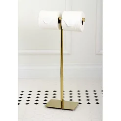 Best Claremont Freestanding Double Toilet Paper Stand Toilet Paper Holders