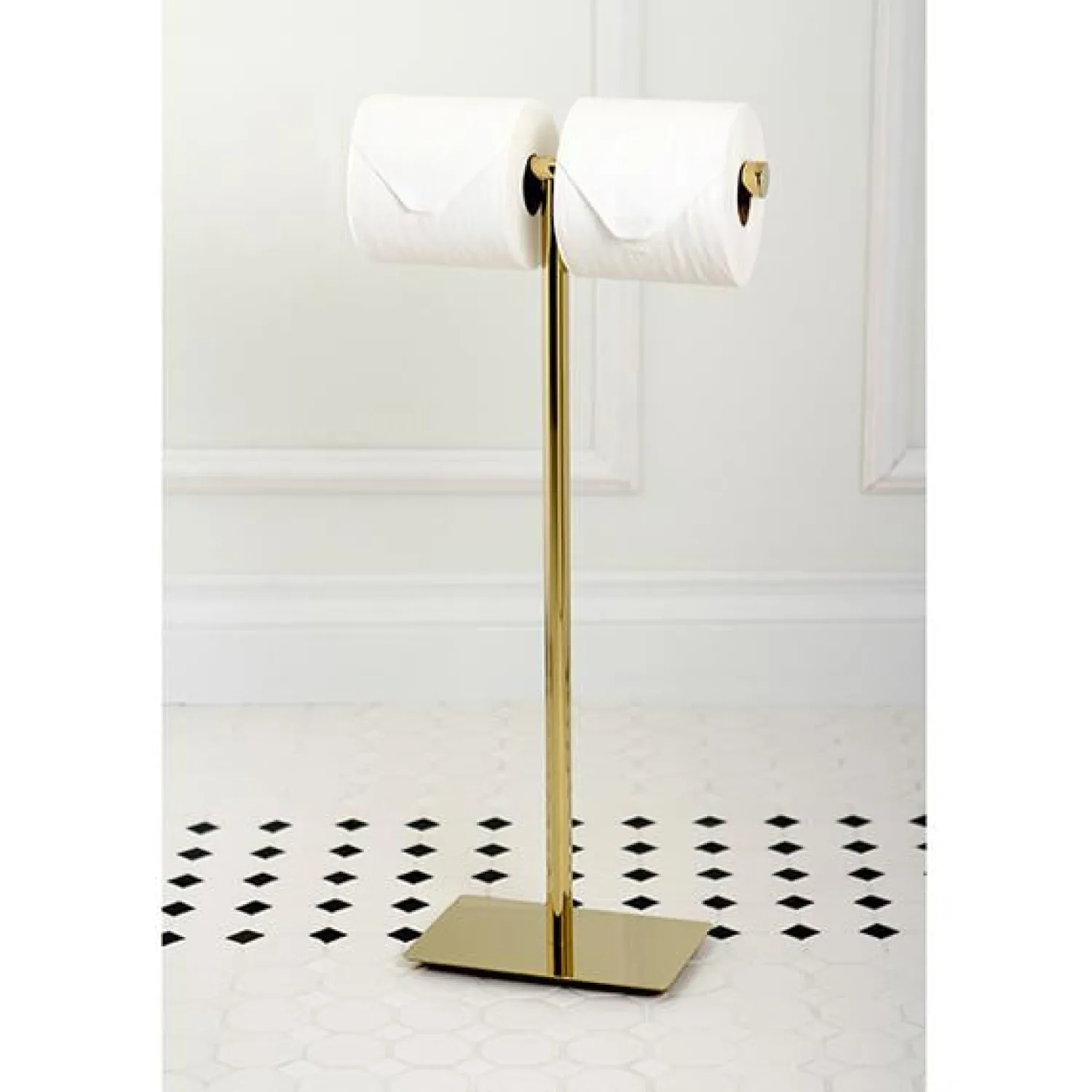 Best Claremont Freestanding Double Toilet Paper Stand Toilet Paper Holders
