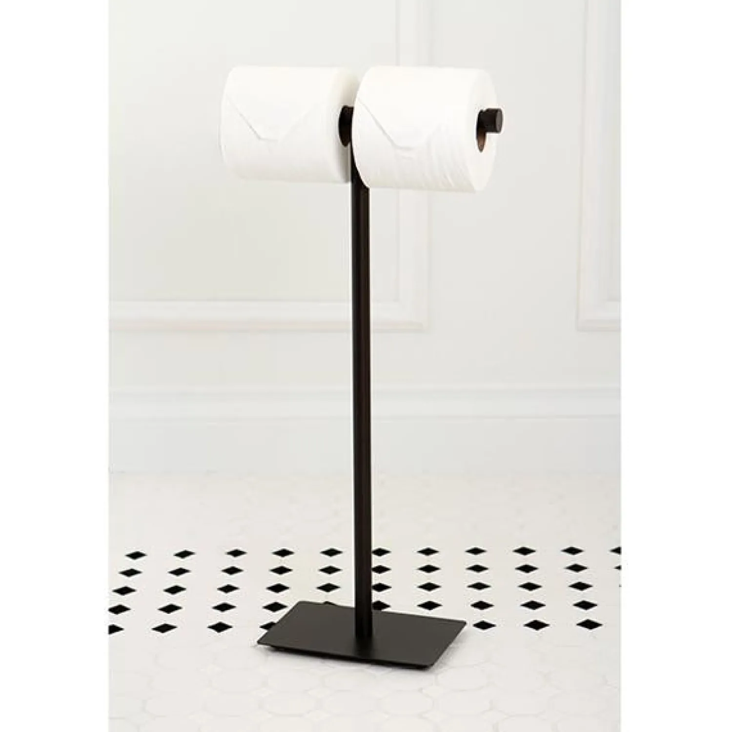 Best Claremont Freestanding Double Toilet Paper Stand Toilet Paper Holders