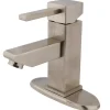 Discount Claremont Single Handle 4" Centerset Lavatory Faucet with Optional Deck Plate 4" Center Set