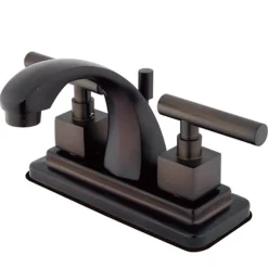 Hot Claremont Two Handle 4" Centerset Lavatory Faucet with Brass Pop-up 4" Center Set
