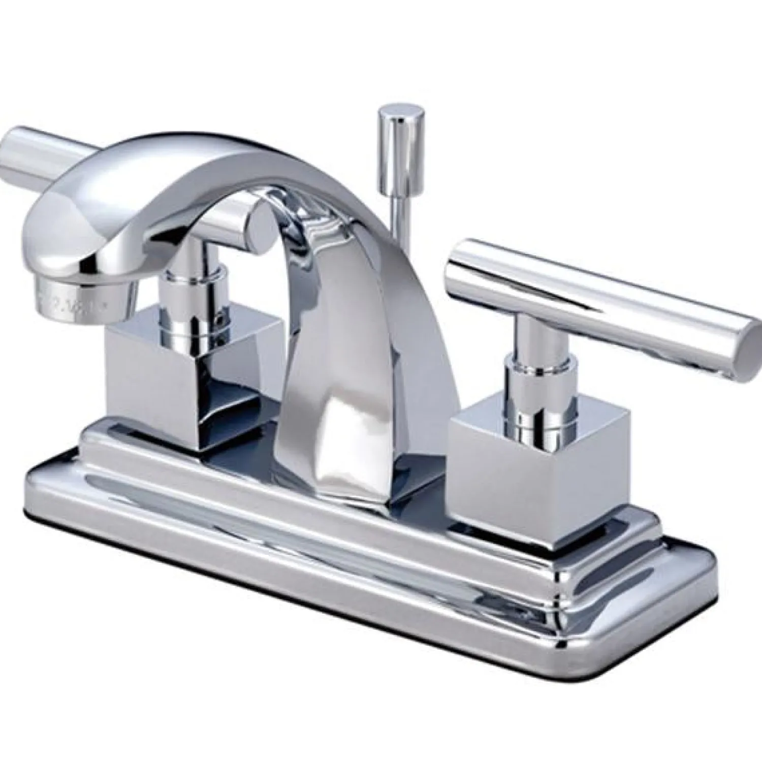 Hot Claremont Two Handle 4" Centerset Lavatory Faucet with Brass Pop-up 4" Center Set