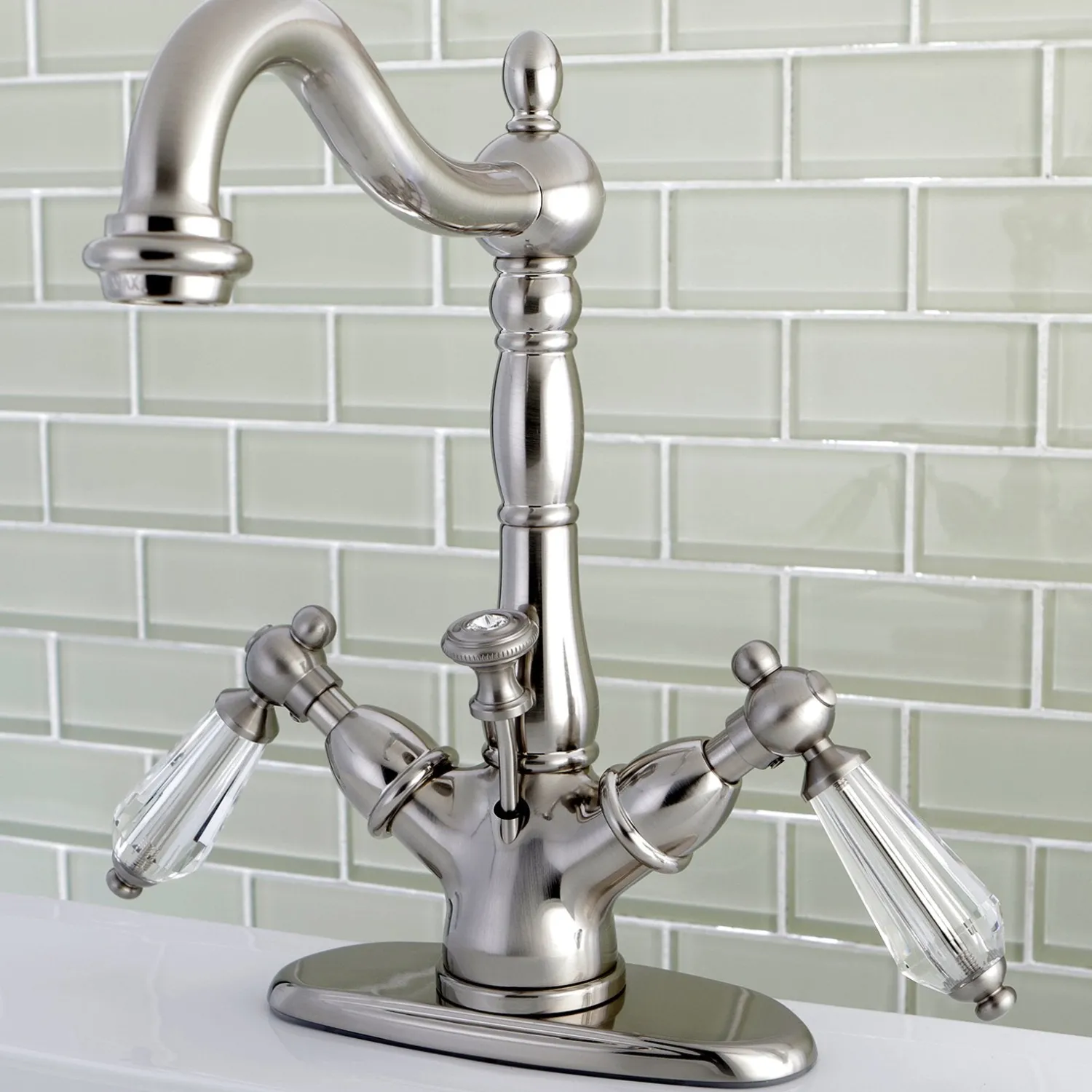 Online Classic 4" Centerset Lavatory Faucet with Brass Pop-up Single Hole|4" Center Set