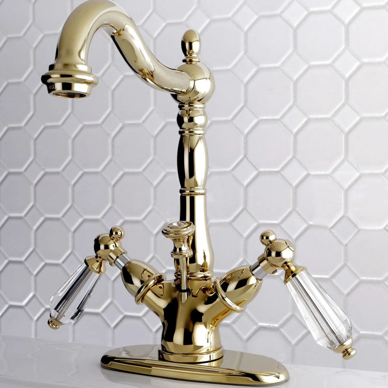 Online Classic 4" Centerset Lavatory Faucet with Brass Pop-up Single Hole|4" Center Set
