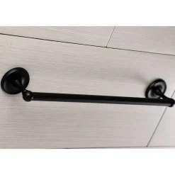 New Classic 18-Inch Towel Bar in Matte Black Towel Bars