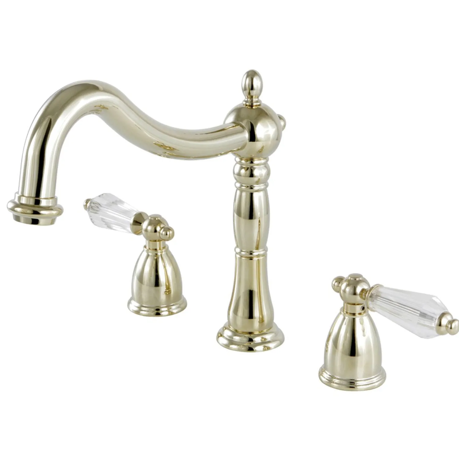 Best Classic Roman Tub Filler with Tranlucent Handles Tub Faucets