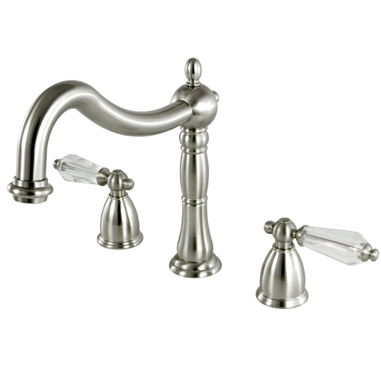 Best Classic Roman Tub Filler with Tranlucent Handles Tub Faucets