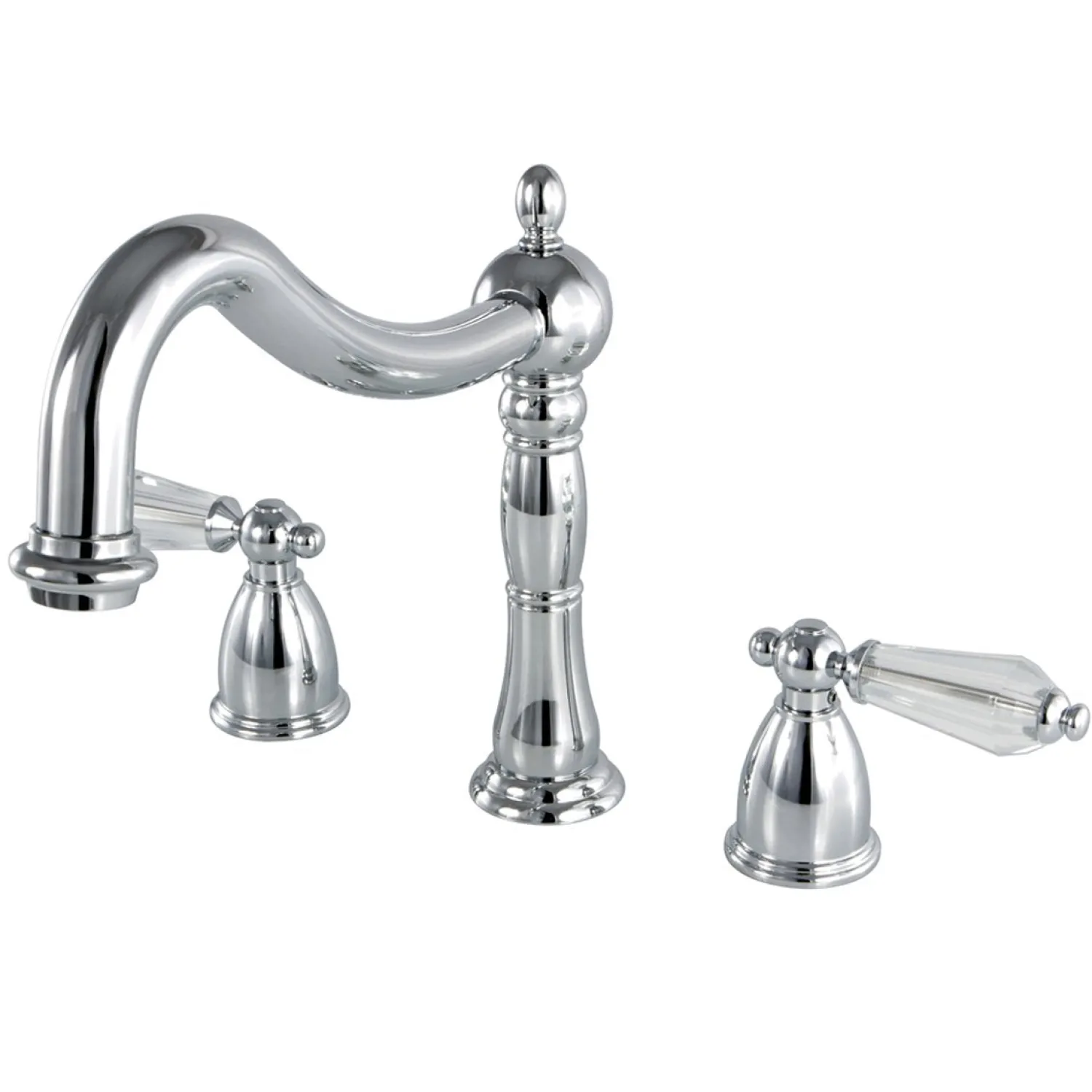 Best Classic Roman Tub Filler with Tranlucent Handles Tub Faucets