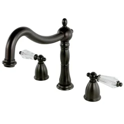 Best Classic Roman Tub Filler with Tranlucent Handles Tub Faucets
