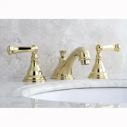 Outlet Classic Royale 8" to 16" Widespread Two Handle Lavatory Faucet with Brass Pop-up 8" Widespread