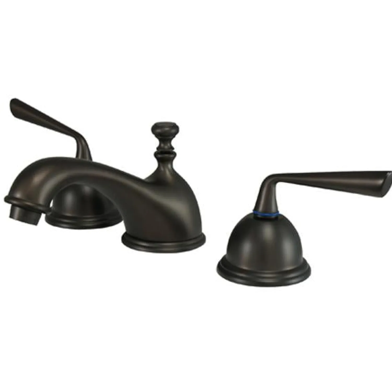 Classic Silver Sage Two Handle 8" to 16" Widespread Lavatory Faucet with Brass Pop-up 8" Widespread