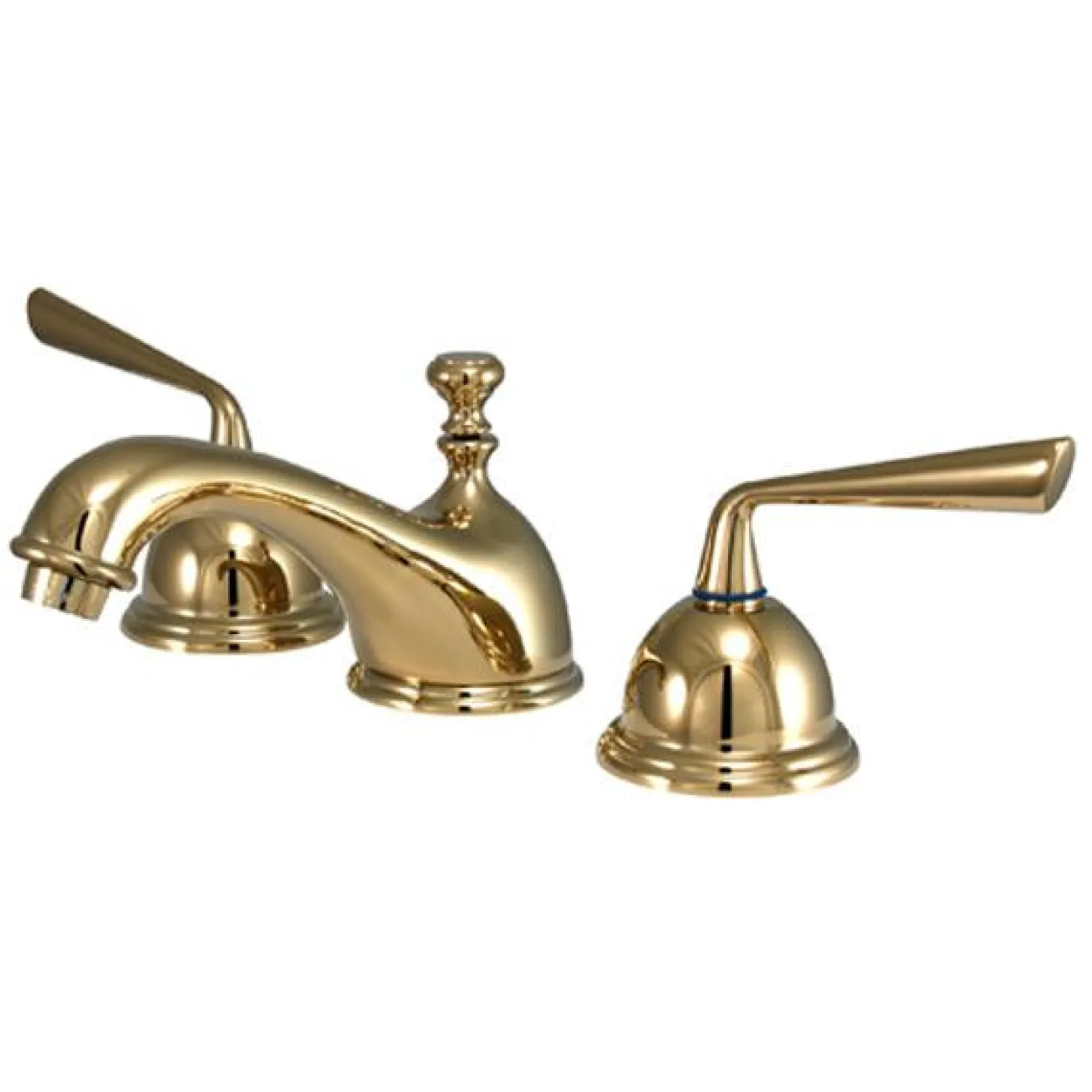 Classic Silver Sage Two Handle 8" to 16" Widespread Lavatory Faucet with Brass Pop-up 8" Widespread