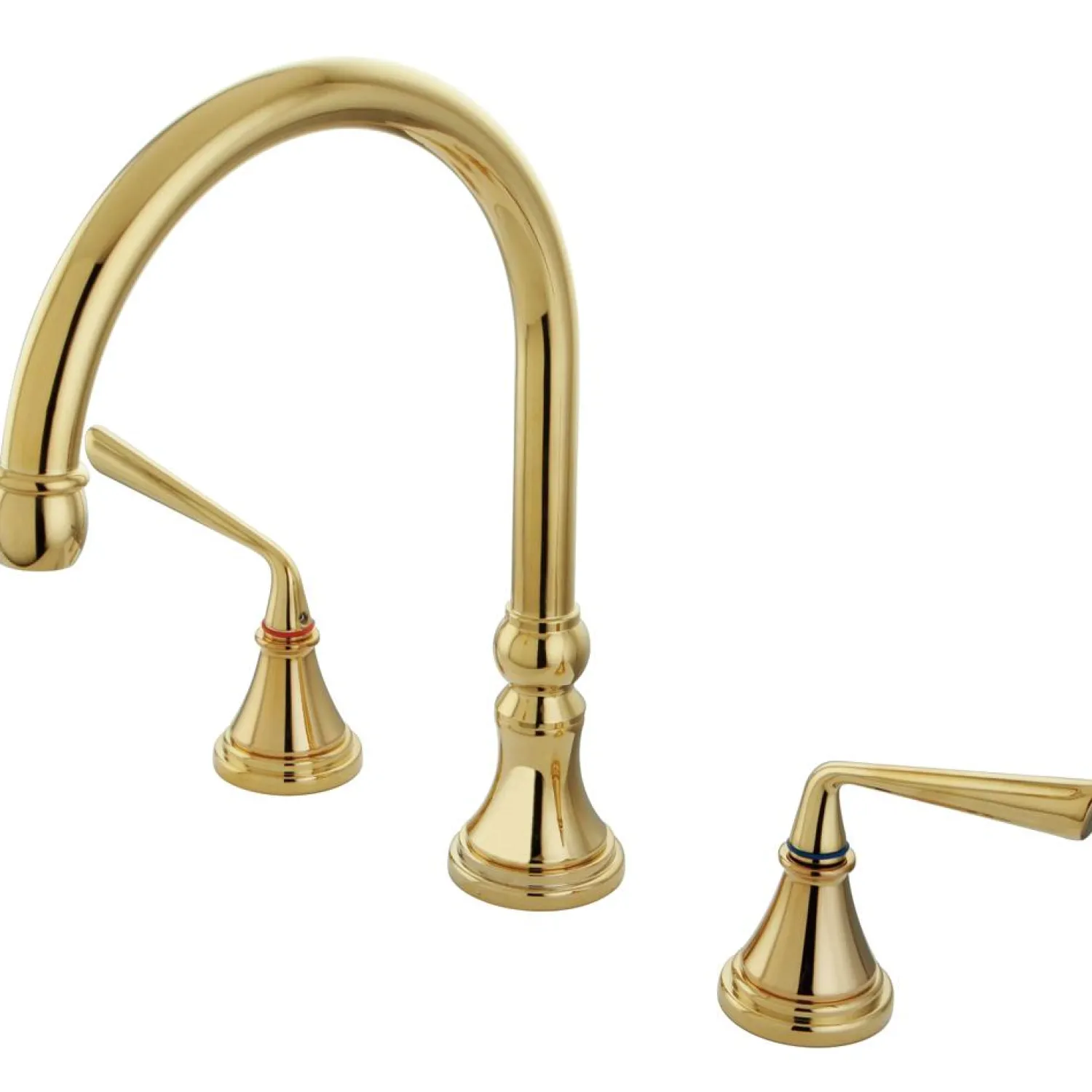 Best Classic Silver Sage Two Handle Roman Tub Filler Tub Faucets