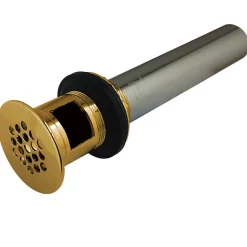 Online Classic Solid Grid Drain with Overflow Sink Drains|Overflow Bathroom Sink Drains