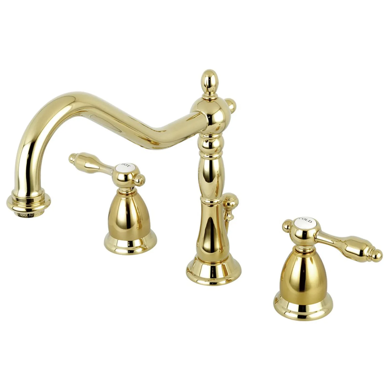 Sale Classic Tudor Widespread Lavatory Faucet with Brass Pop-up 8" Widespread