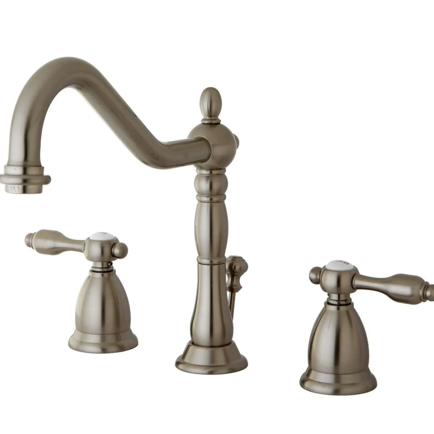 Sale Classic Tudor Widespread Lavatory Faucet with Brass Pop-up 8" Widespread
